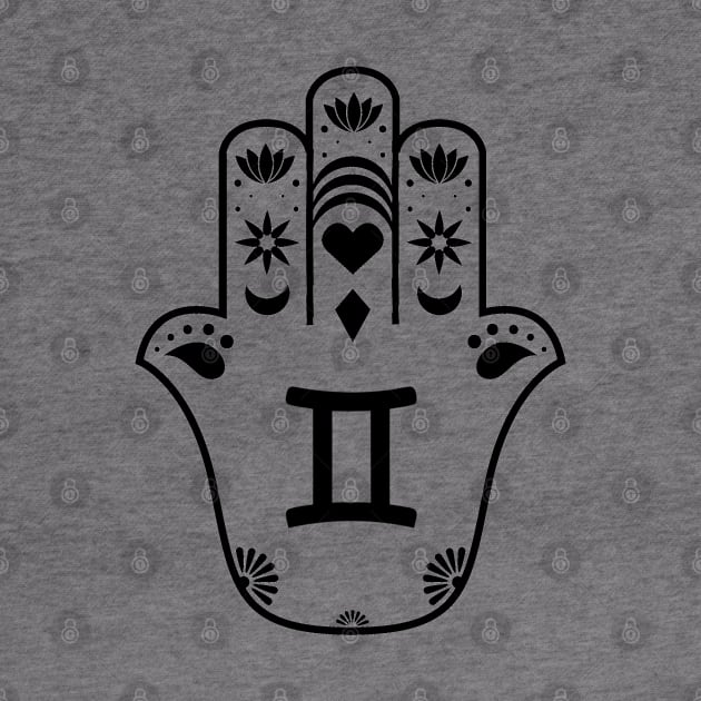 Gemini Hamsa Hand by DreMagiO